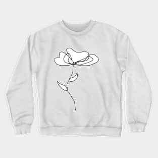 A simple flower Crewneck Sweatshirt